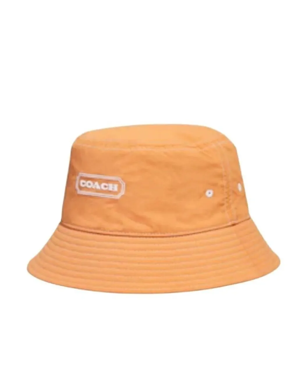 COACH BUCKET HAT WITH COACH PATCH IN COLOR FADED ORANGE